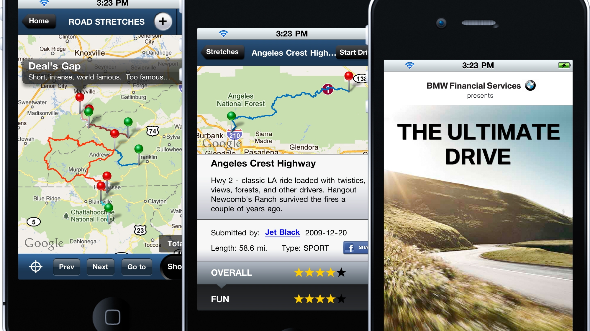 BMW "The Ultimate Drive" app
