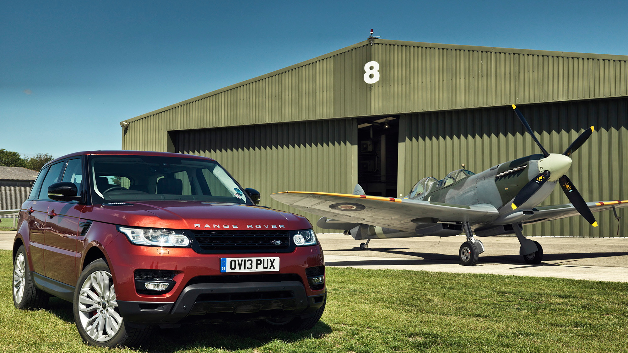 Range Rover Sport versus Spitfire