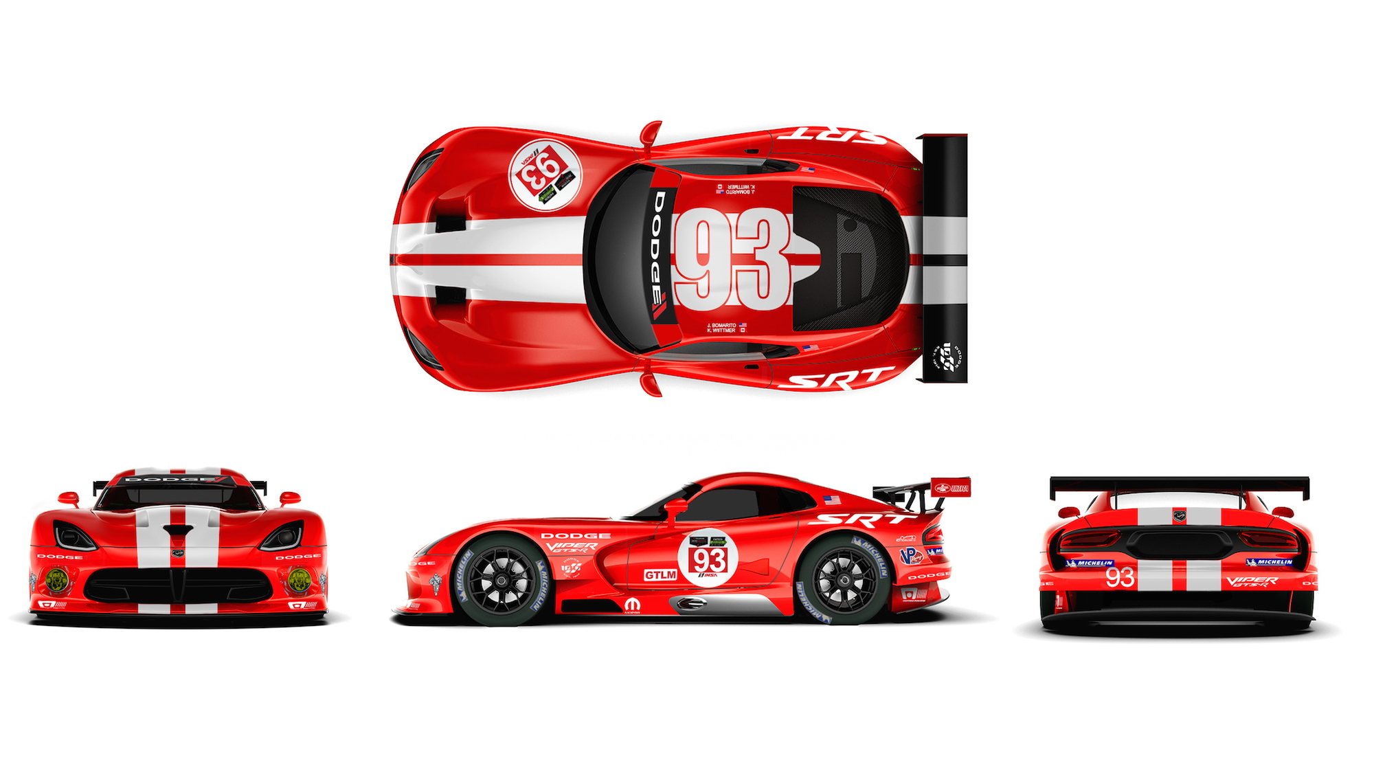 Dodge Viper SRT GTS-R race cars adopt Le Mans-winning livery