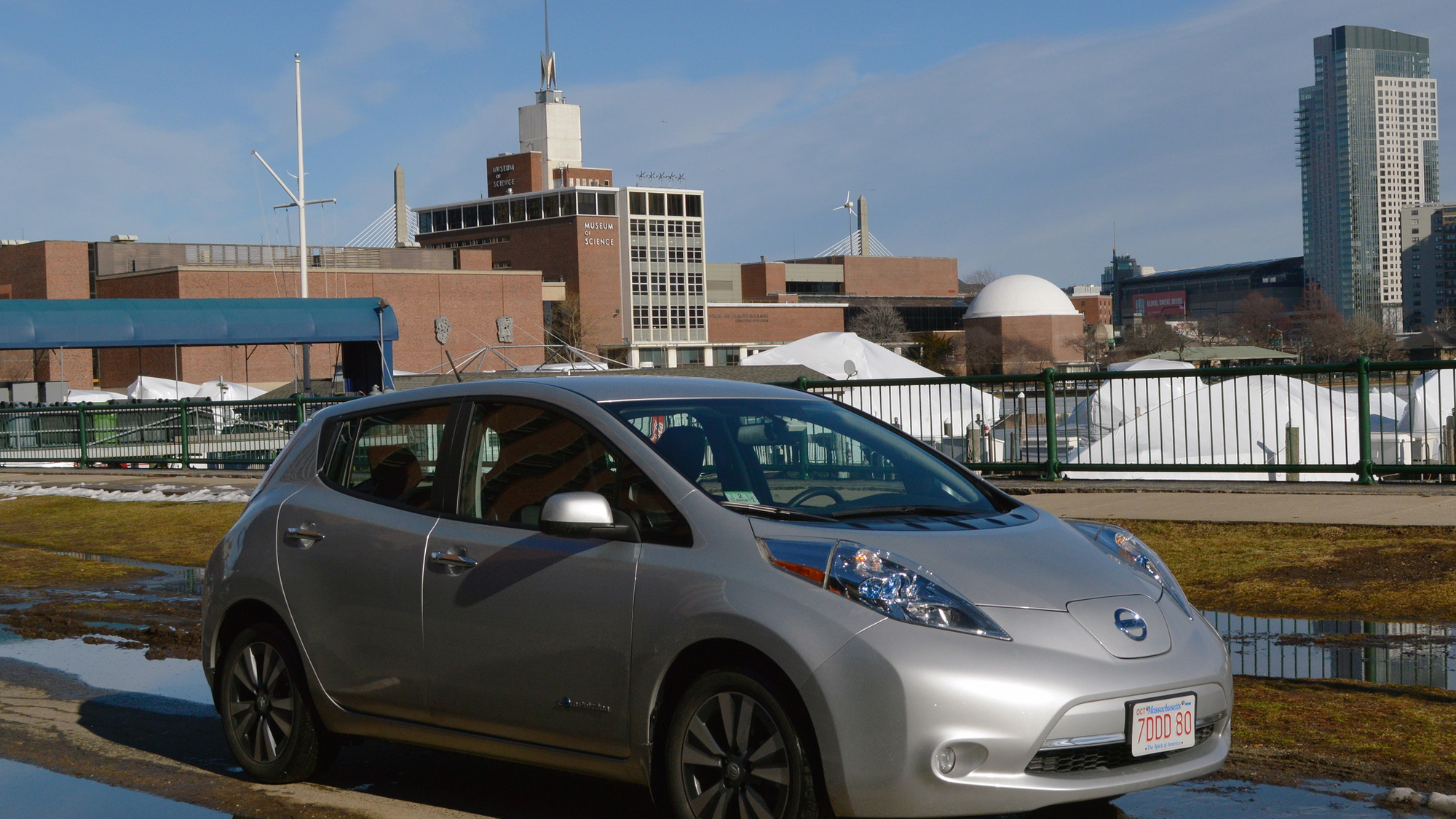 2015 Nissan Leaf at Museum of Science, Boston [photo: John Briggs]