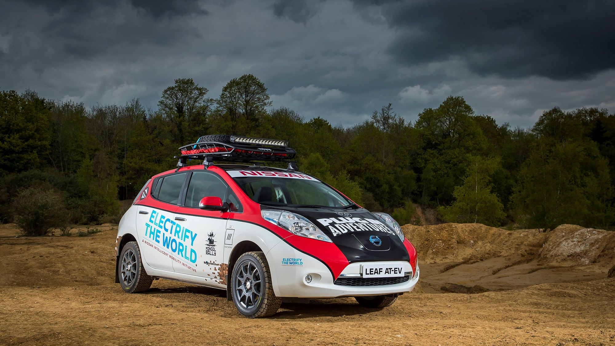 AT-EV Nissan Leaf prepped for the Mongol Rally