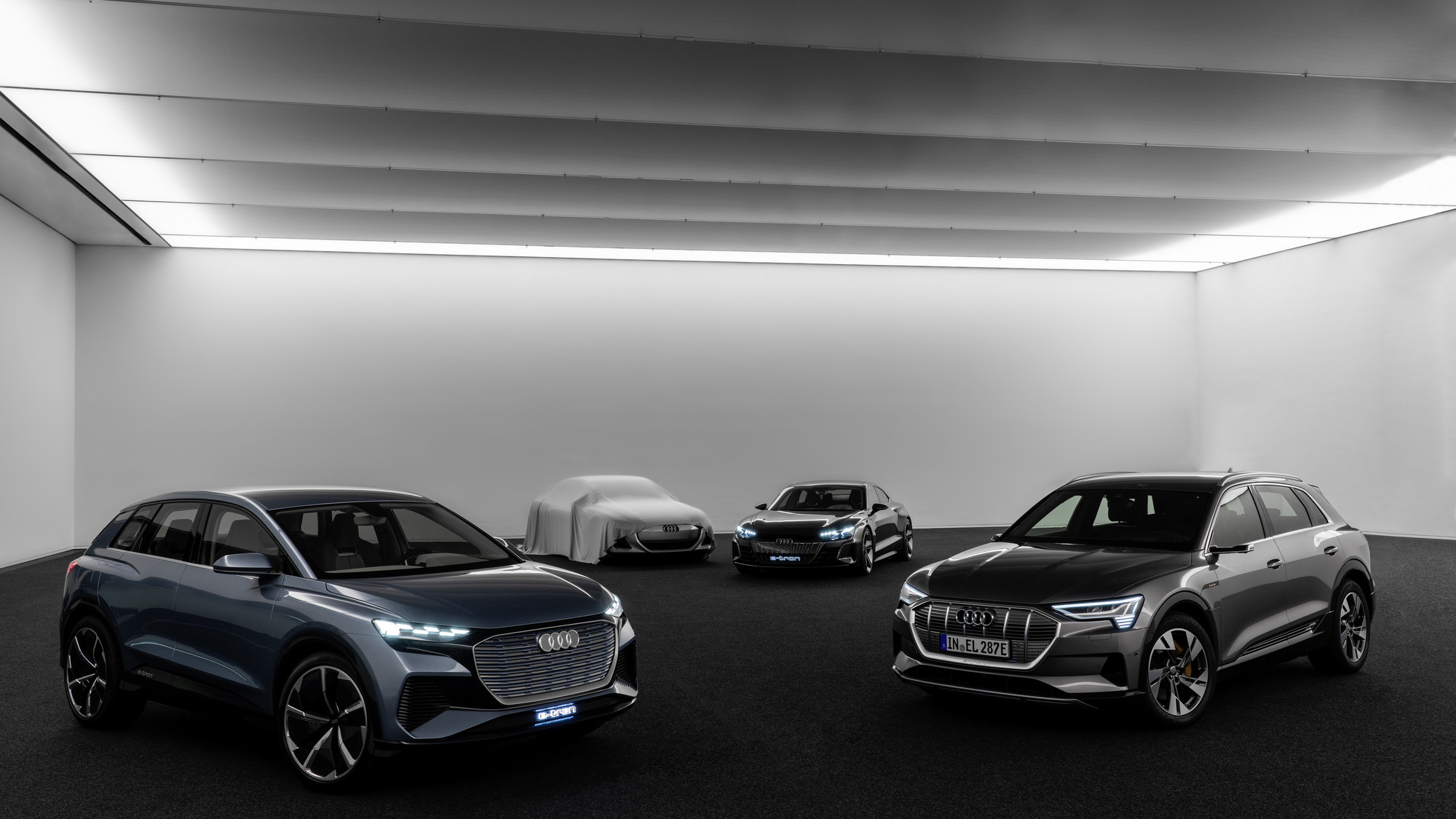 Suite of upcoming Audi electric vehicles
