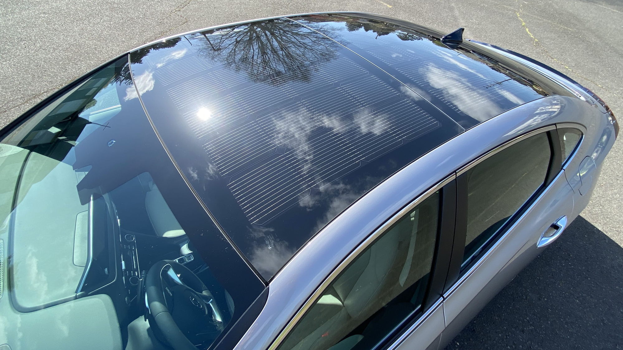 Solar Roof System in 2020 Hyundai Sonata Hybrid  -  Portland OR, April 2020