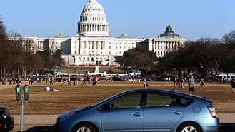 Toyota Prius at US Capitol, by Flickr user Izik