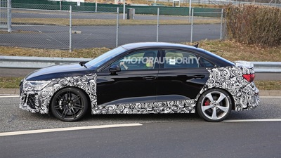 2022 Audi RS 3 spy shots: 400-plus-hp compact sedan coming soon