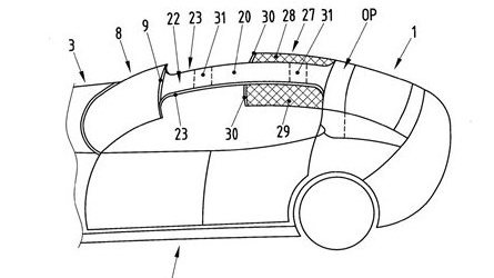Porsche Panamera T-Top patent images