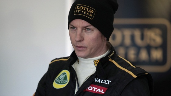 Raikkonen gives feedback to the Lotus F1 team - photo courtesy Lotus F1 Team