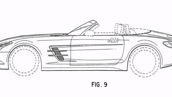 2012 Mercedes-Benz SLS AMG Roadster patent drawings