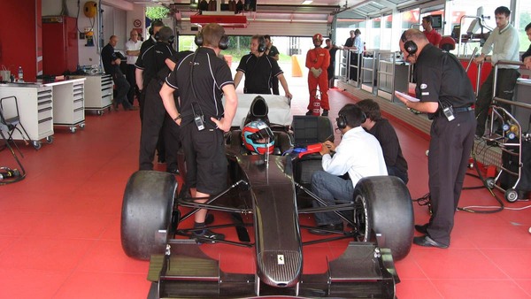 First shakedown of Ferraripowered A1GP race car