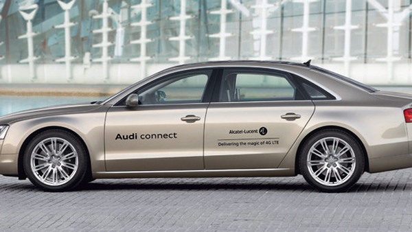 Audi A8 with broadband Internet connection