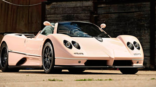 Pink Pagani Zonda C12 Roadster