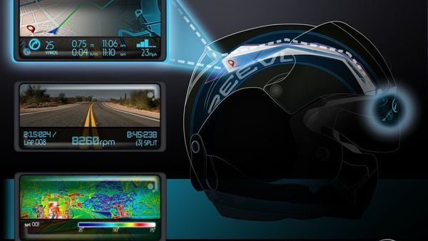 Motorcycle Helmets Getting First Head-Up Display