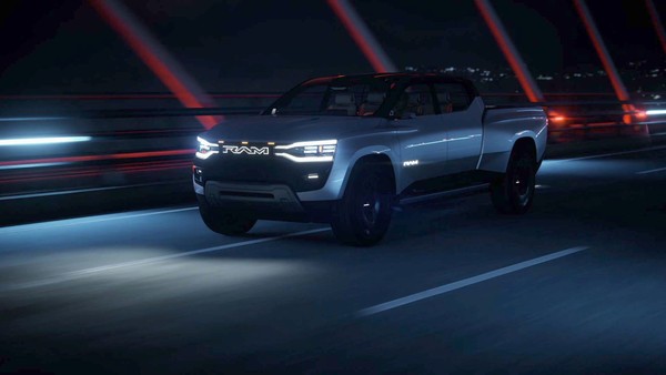 Electric Ram trucks may feature deployable rear step that doubles as a ...