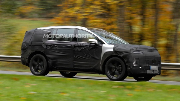 2025 Hyundai Ioniq 9 electric SUV with third-row seats spied