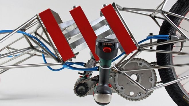 Nils Ferber EX electric drill-powered trike