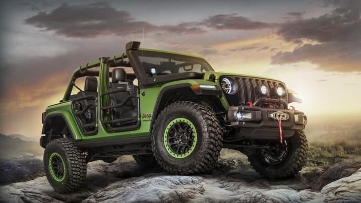 Mopar-modified Jeep Wrangler features all-new items from the performance parts catalog
