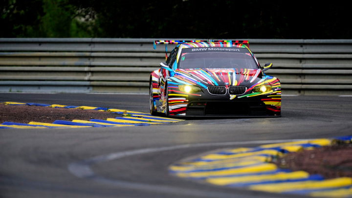 Jeff Koons BMW M3 GT2 Art Car on track at Le Mans