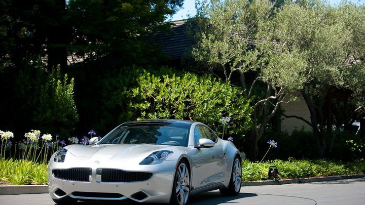 Ray Lane takes delivery of the first Fisker Karma