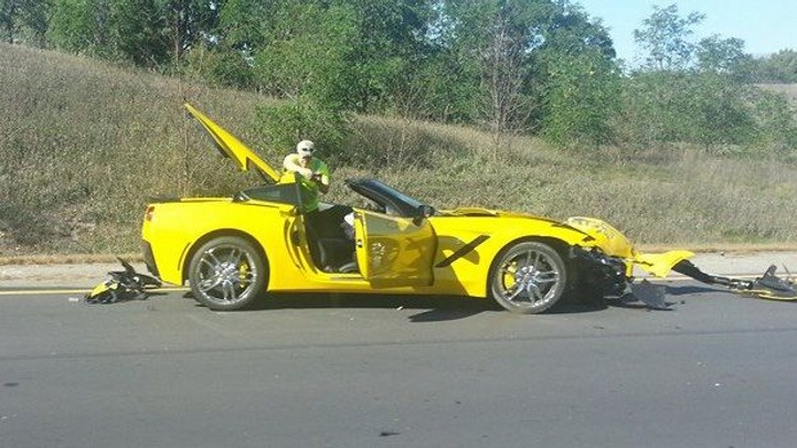 First customer 2014 Corvette Stingray crashed?