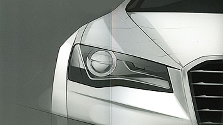 2011 Audi A8 headlight sketch