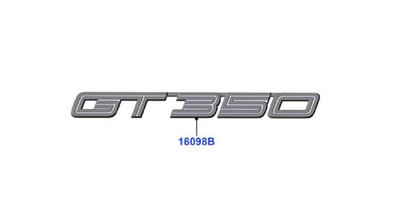 Leaked 2016 Ford Mustang GT350 badge. Image via Mustang6G.com. 