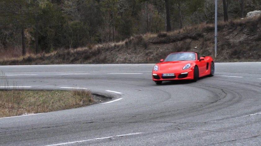Chris Harris, having as much fun as the new Boxster S will allow.