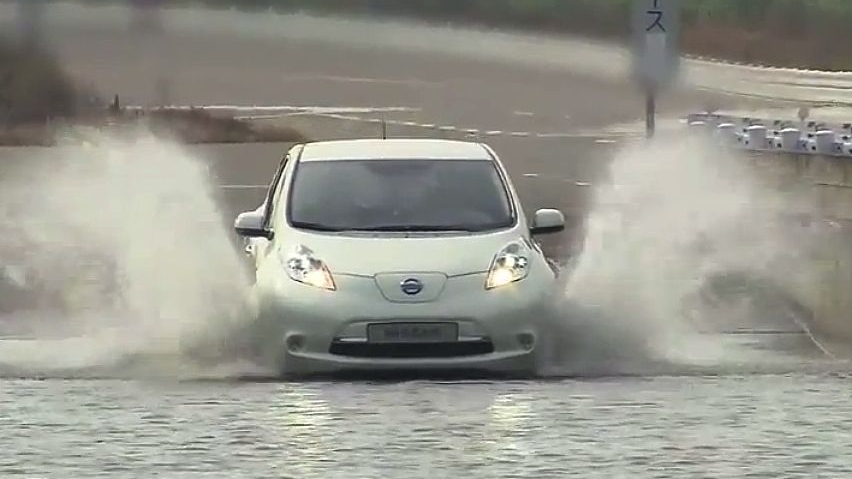 Nissan Leaf undergoing extreme testing