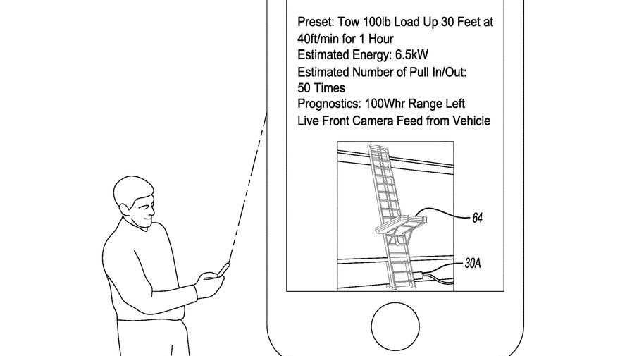 Ford EV winch patent image