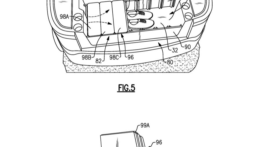 Ford climate-controlled frunk patent image
