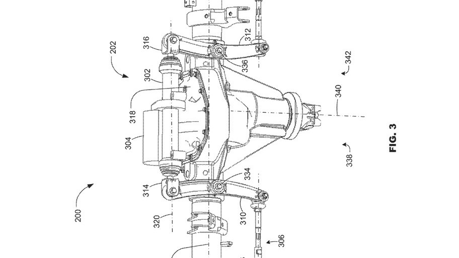Ford F-Series four-wheel steering patent