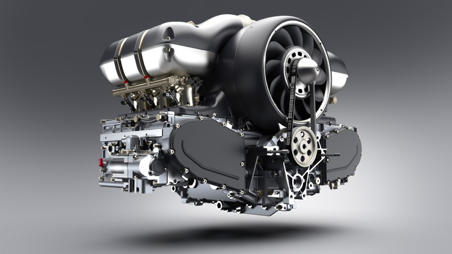 Singer Williams Porsche flat-6 engine