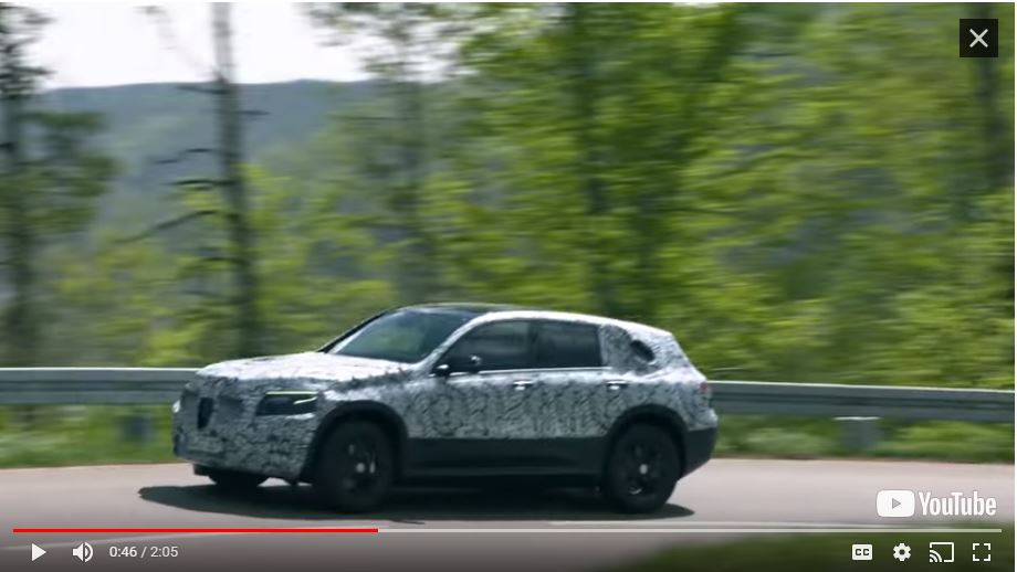 Mercedes-Benz EQC prototype testing in Black Forest