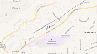 Map for Valora at Homewood  - Birmingham, AL
