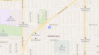 Map for Imperial Crown Manor Apartments - Seattle, WA