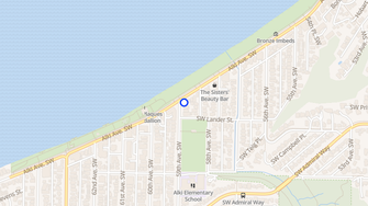 Map for Alki Beach Properties - Seattle, WA