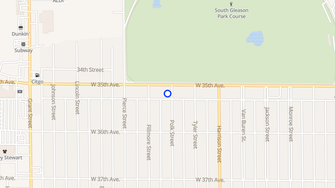 Map for Parkwood Apartments - Gary, IN