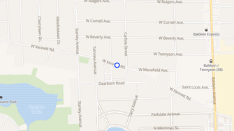 Map for Garden Court Apartments - Pontiac, MI