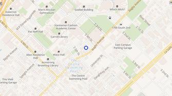 Map for University Place Apartments - Waco, TX