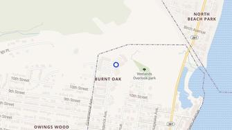 Map for Burnt Oaks North Apartments - North Beach, MD