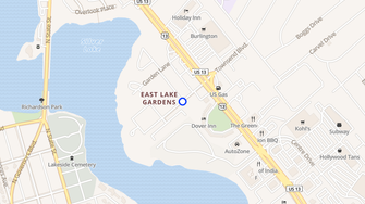 Map for East Lake Gardens Apartments - Dover, DE