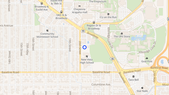 Map for Triple V Apartments - Boulder, CO