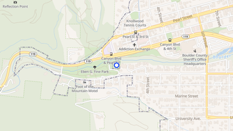 Map for Park Creek Apartments - Boulder, CO