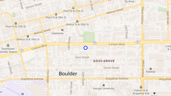 Map for Regency II Apartments - Boulder, CO