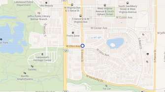 Map for Waterside Apartments - Lakewood, CO