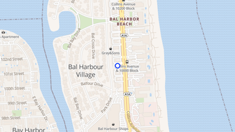 Map for Bal Harbour Collins Apartments - Bal Harbour, FL