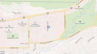 Map for Virginian Apartments - Jackson, WY