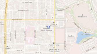 Map for Osage Senior Villas - Inglewood, CA