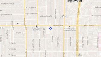 Map for Executive House Apartments - Inglewood, CA