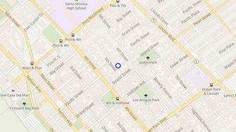 Map for Ocean Park Villa - Santa Monica, CA