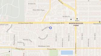 Map for Briarwood Townhouses - Inglewood, CA